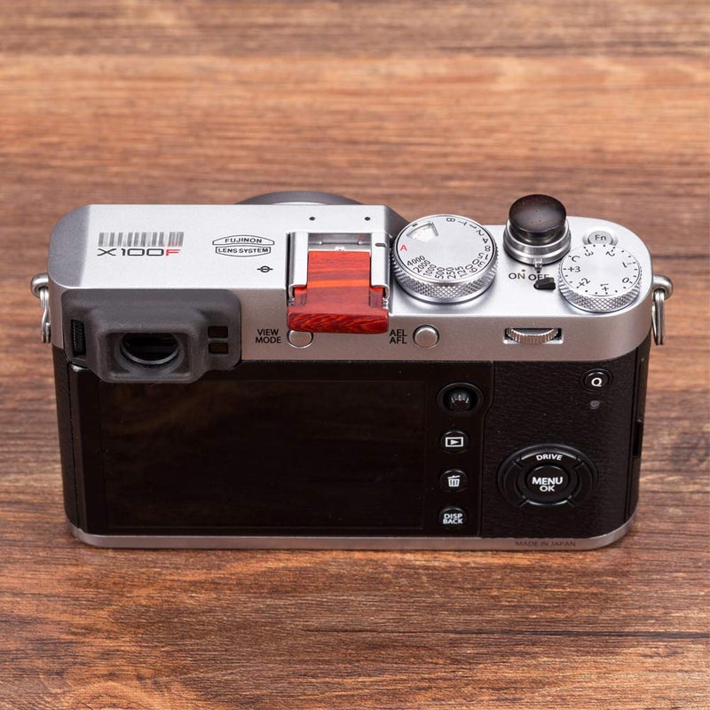 VKO Wood Camera Hot Shoe Cover Compatible with X-T30 X-T100 X-H1 X-T20 X100F X-T10 X-T3 X-T2 X-PRO2 X-PRO1 X-E3 X-A2 X-A5 X100T X100S X30 X70 Cameras Hot Shoe Protector Cap 1 PCS Red - Image 5